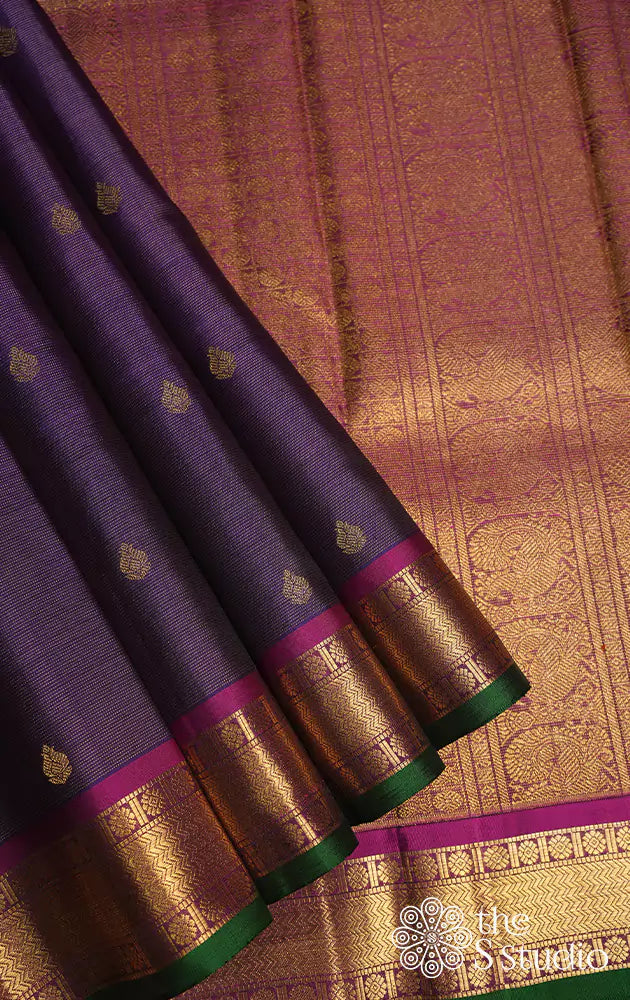 Vaira Oosi Kanchi silk saree – The Heritage Kanchipuram