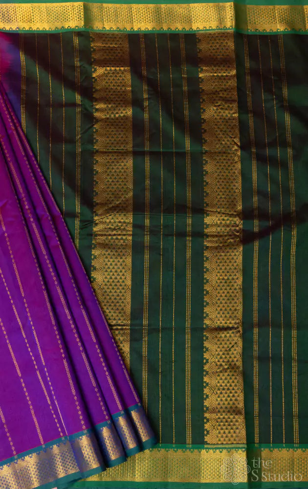 Traditional Saree With Border 9Yard : The Morani Fashion