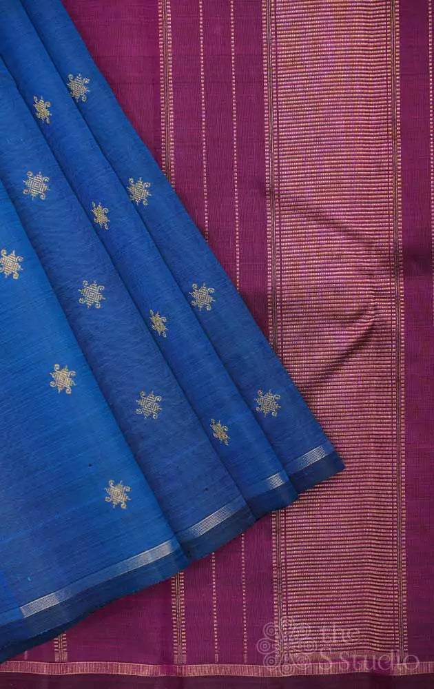 Best Kanchipuram Silk Traditional saree in Blue dvz0002635