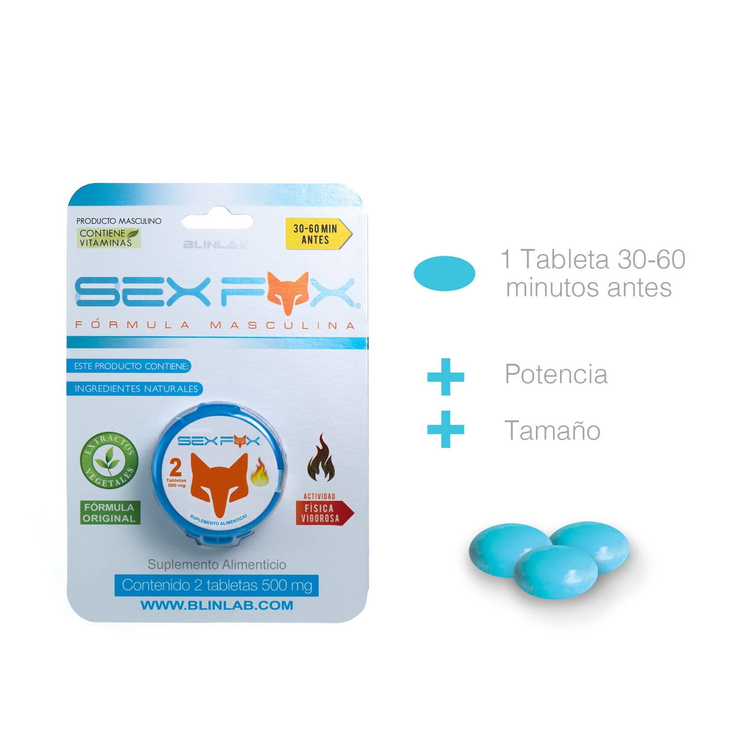 Inicio Sex Fox Con 2 Tabletas Vigoriz 0518