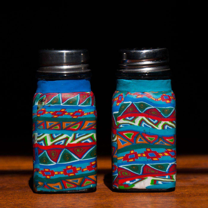 hand painted salt and pepper shakers