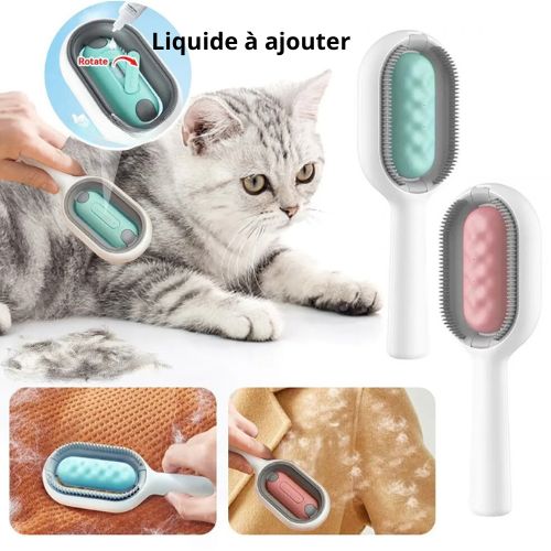 Brosse pour chat - Liquide à ajouter