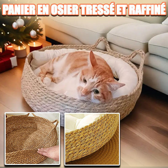 Panier en osier pour chat - Design