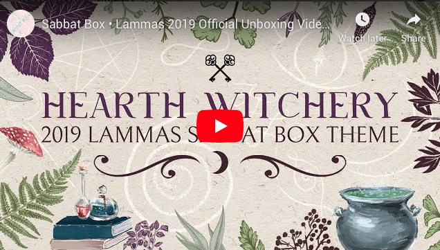 2019 Lammas Sabbat Box Hearth Witchery Witch Subscription Box