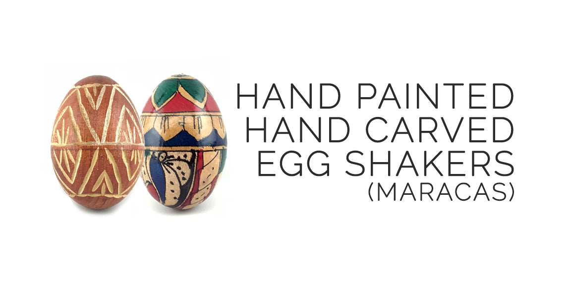 Hand Painted Egg Shakers - Hand Carved Egg Shakers - Lammas Sabbat Box
