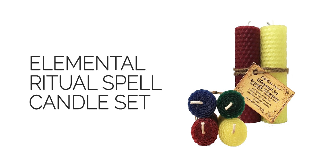 Elemental Ritual Spell Candle Set By Lailoken's Awen