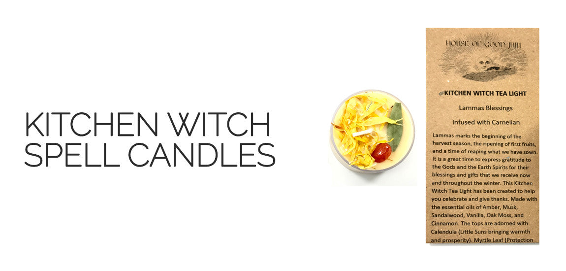 Lammas Kitchen Witch Spell Candles By House of Good Juju