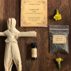 Lailoken's Awen Lammas Altar Loose Incense and Oil Set