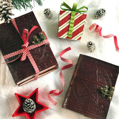 Leather Pentacle Book of Shadows 