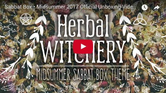 2017 Midsummer Sabbat Box Herbal Witchery Unboxing Video 