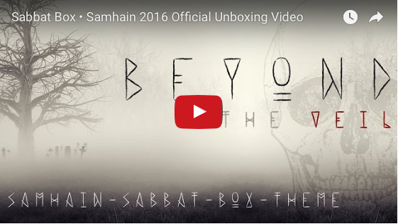 2016 Official Samhain Sabbat Box Unboxing Video - Beyond The Veil Theme