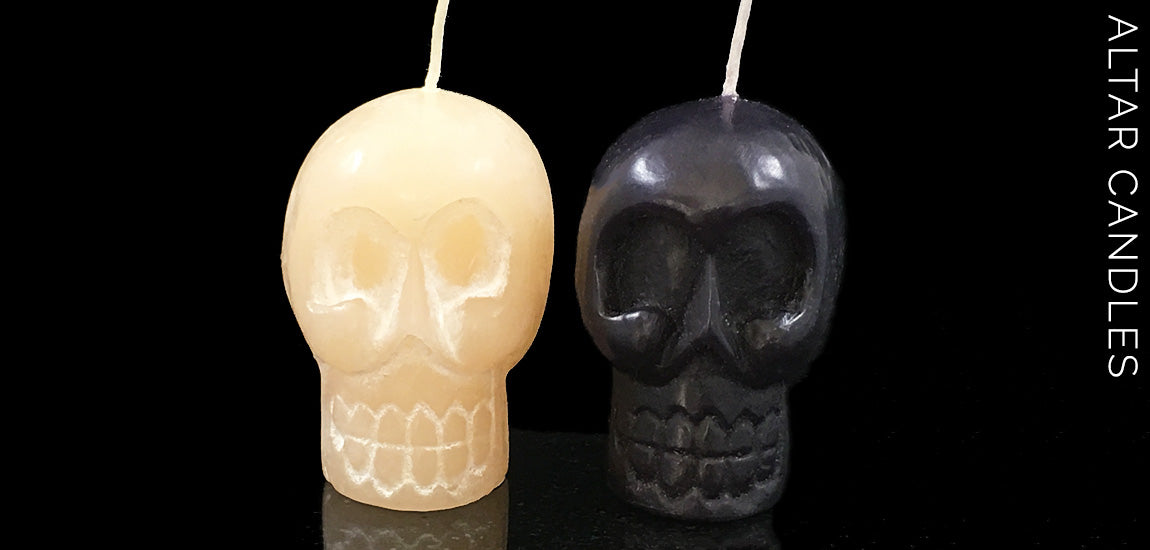 Skull Candles - Hand Carved Skull Candles