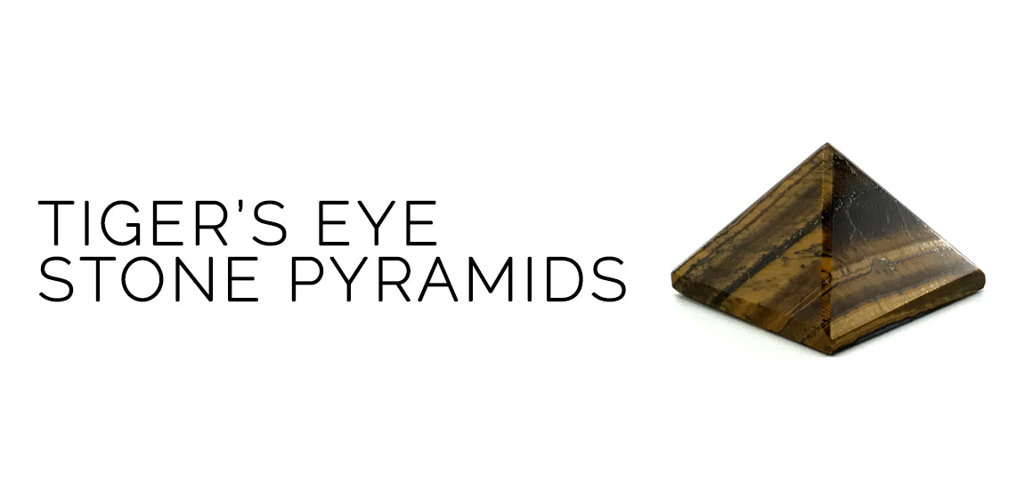 Tiger's Eye Crystal Pyramid Set