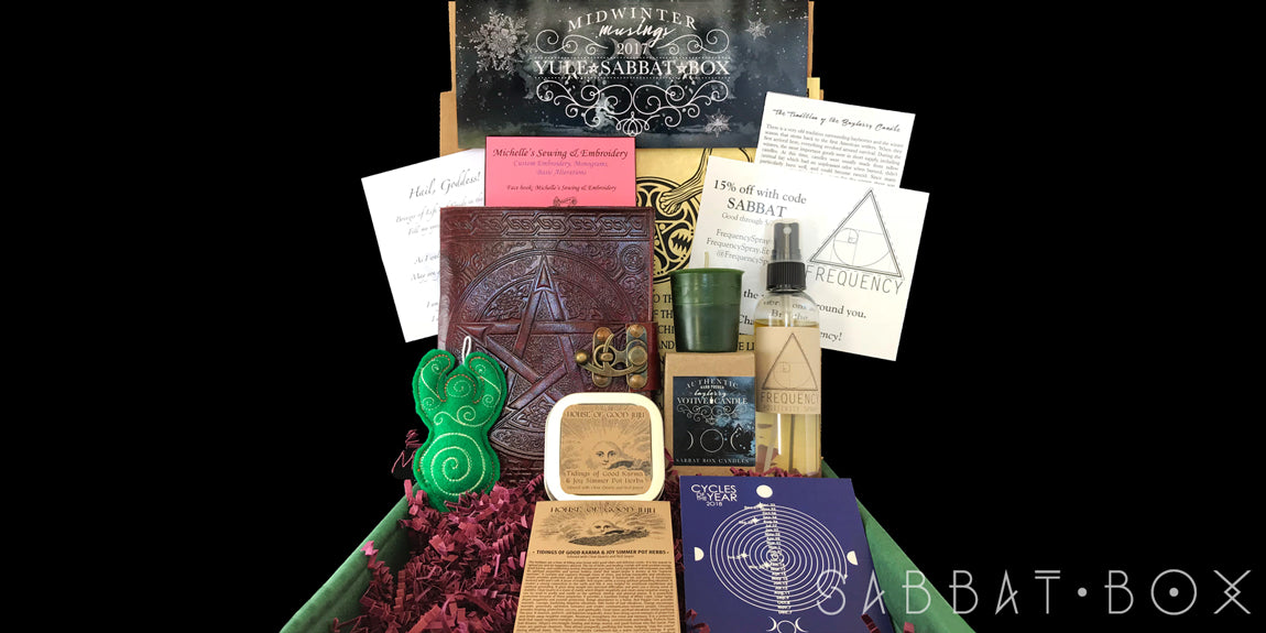 2017 Yule Sabbat Box - Midwinter Musings - Winter Solstice Sabbat Box - Pagan Supplies Wiccan Supplies