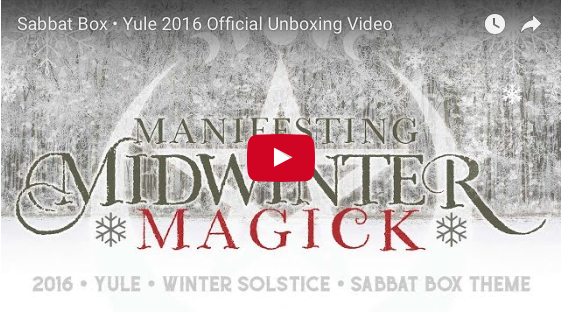 Official 2016 Yule Sabbat Box Unboxing Video