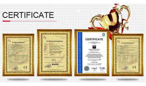 Our products have CE and FCC certifications
