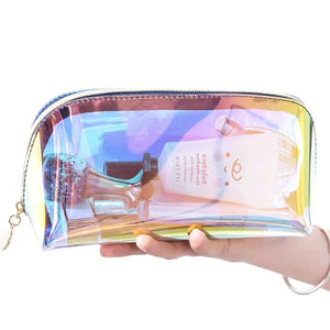 Semicircle Travel Buggy Bag Portable Dumpling Shaped Transparent Wash Bag - Sweet Gyal Tings 