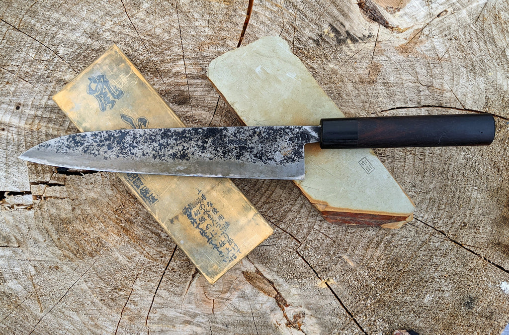 Double Sided Whetstone Knife Sharpener - TAKEDA HAMONO - Medium and