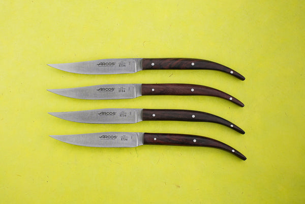 Arcos steak knives Set of 12 units brown polyamide handle - 18-804000 -  Arcos