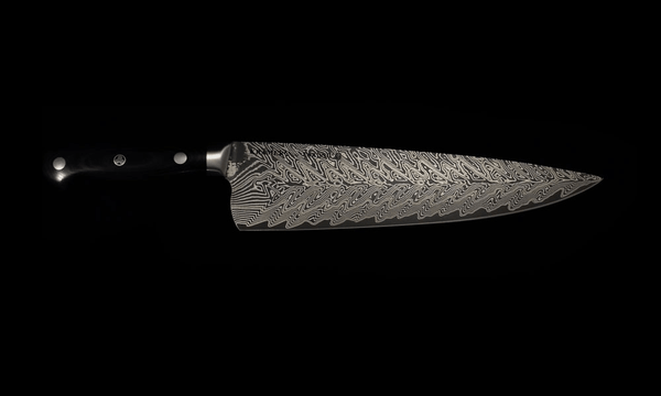 Zwilling Kramer Euro Stainless Damascus Chef 250mm - Handcrafted Japanese Kitchen Knives