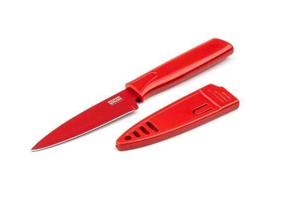 Nogent Super Kim Safety Can Opener, Made in France, Leaves No Sharp Edges,  Small, Red