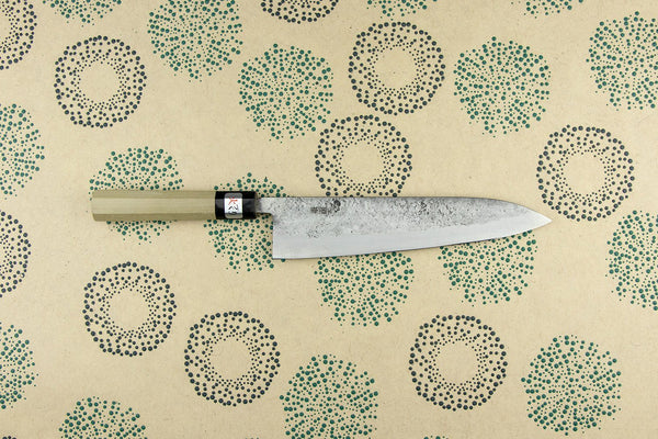 Fujiwara - Coltello Gyutoh lama 210mm Acciaio Aogami SUPER fatto a mano in  Giappone