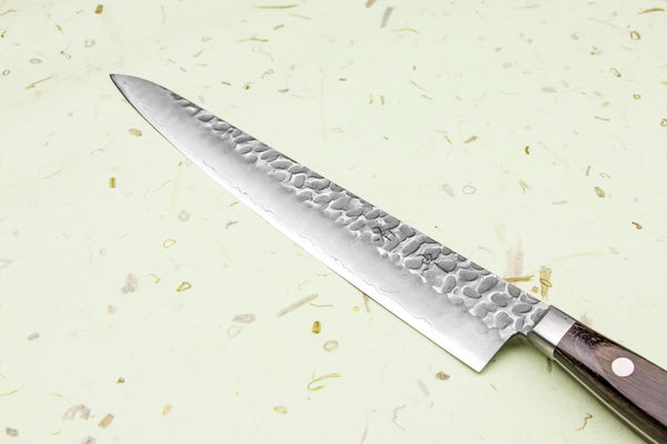 Sujihiki Silver Steel #3 Nashiji Western Handle 240mm – MUSASHI