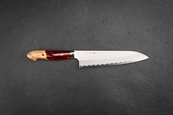 Custom Order Chef Knives: Charybdisseries Full-tang handles