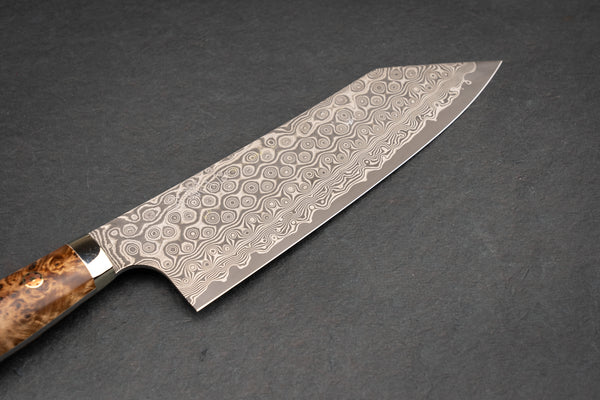 KITCHEN MEAT KNIFE BUNKA 1 AEB-L STABILIZED ALDER G-CUSTOM KNIVES