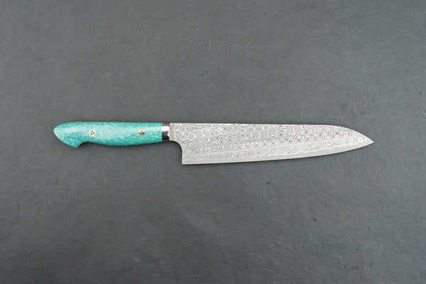 Nigara SG2 Migaki Tsuchime Western Bunka 180mm | Knifewear 