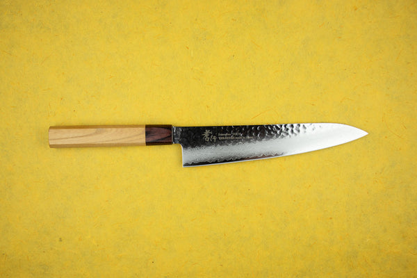 Sakai Takayuki 33-Layer VG10 Damascus Hammered Japanese Chef's Knife SET  (Gyuto-Slicer-Santoku-Vegetable-Petty120-Petty80-Kengata Gyuto-Kengata