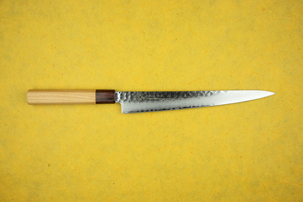 Sakai Takayuki 33-Layer VG10 Damascus Hammered WA Japanese Chef's Knife SET  (Gyuto210-Slicer-Nakiri-Petty150-Kengata Santoku)