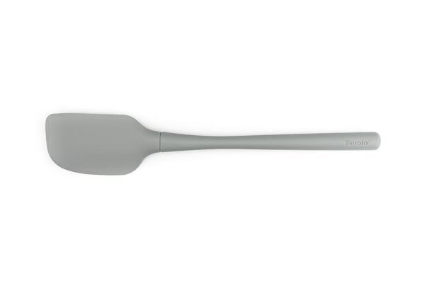 Tovolo Flex-Core Wood Handled Spoonula Oyster Gray
