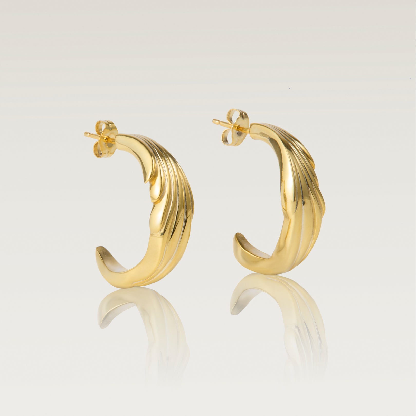 Gold Eagle Earrings