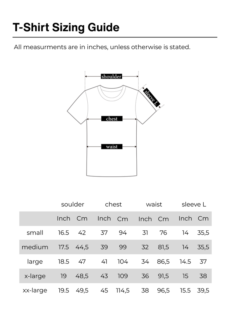 t-shirt-size-chart