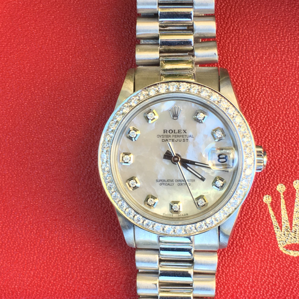 rolex datejust 31mm diamond bezel