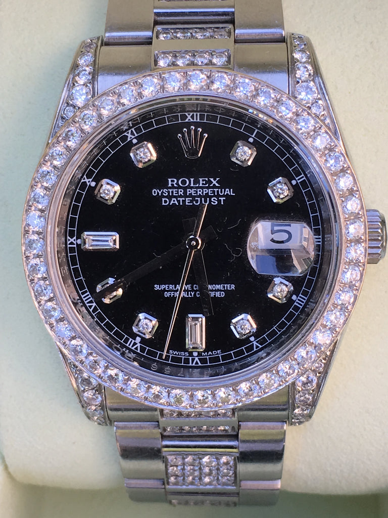 rolex datejust diamond band