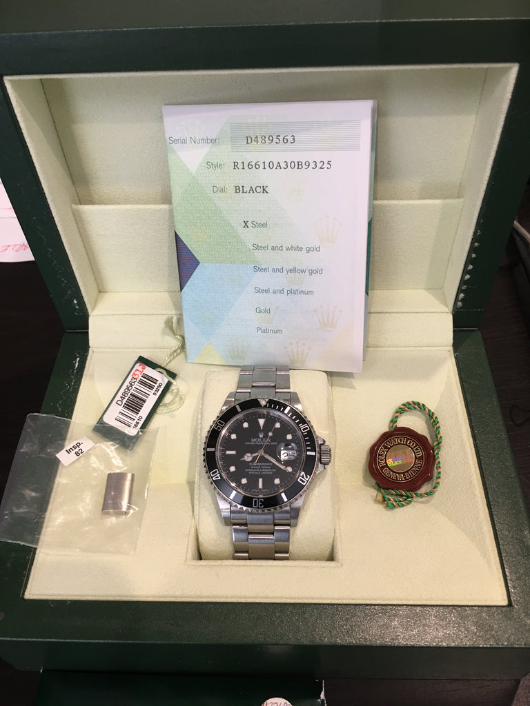 used rolex with box and papers