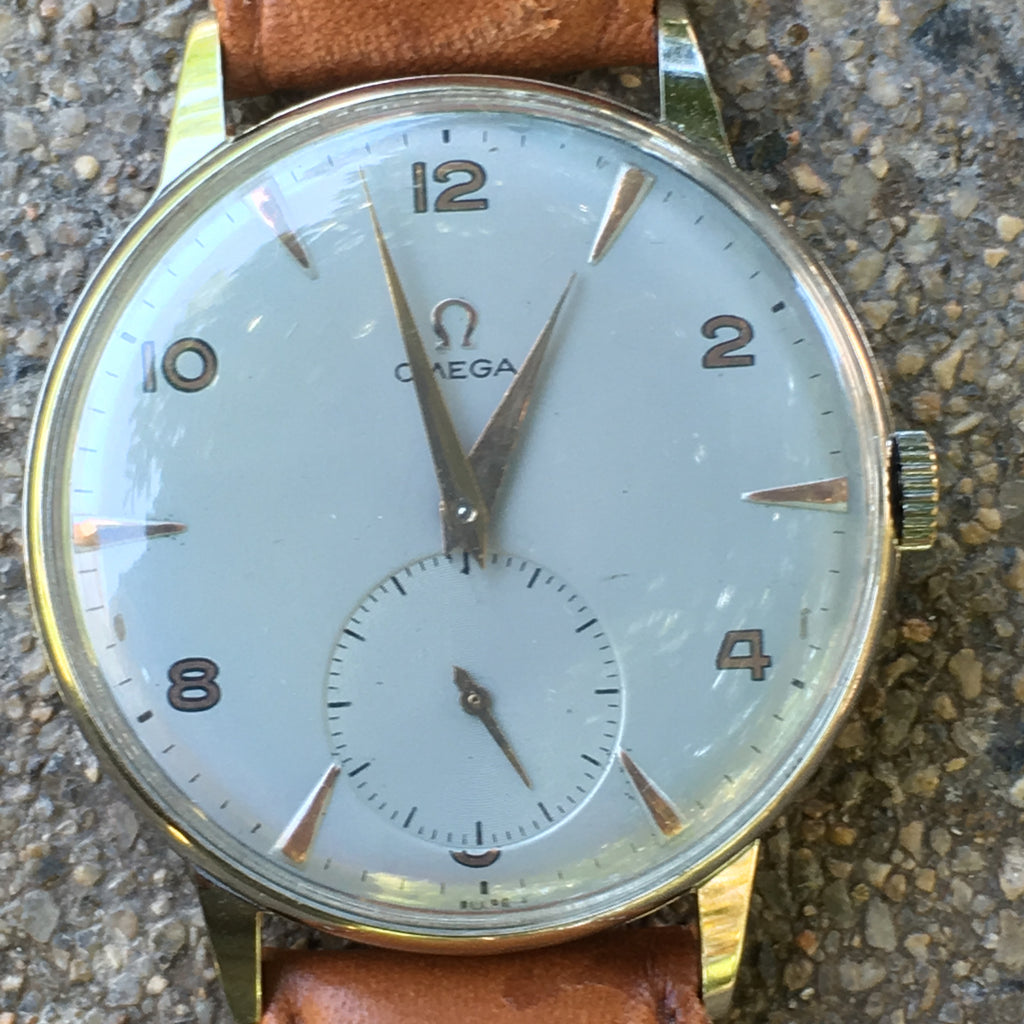 vintage omega manual wind watch