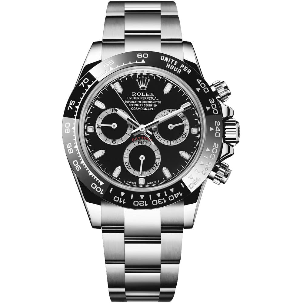 rolex daytona black dial ceramic