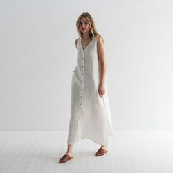 linen maxi dress