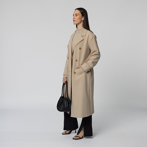 Florence Trench Coat - Tan – A&C Homestore