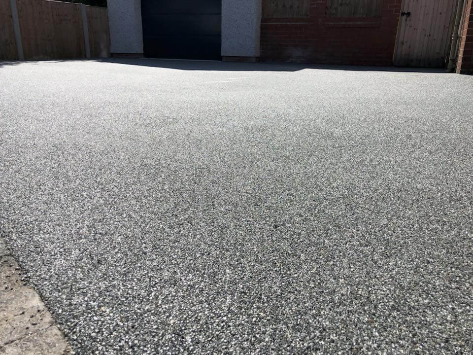 Grey resin bound gravel