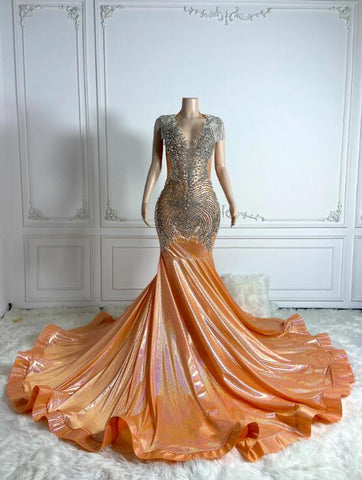 Elegance Laser Gown With Tassels