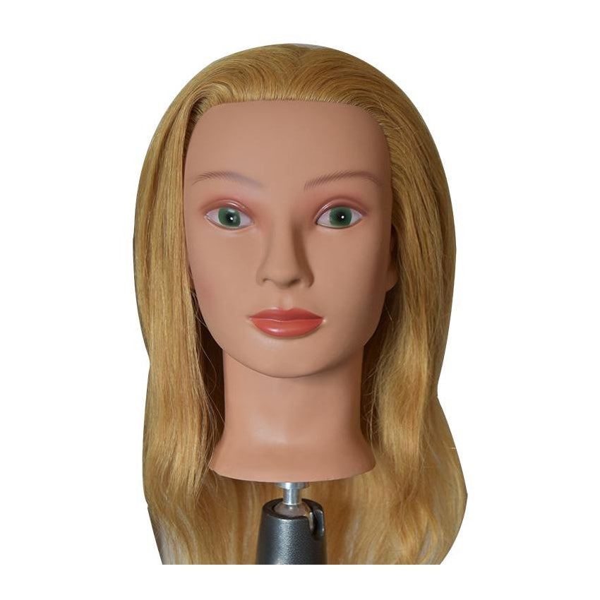 Marianna 24 Cosmetology Mannequin Head 100% Human Hair - Miss Barbara  Blonde