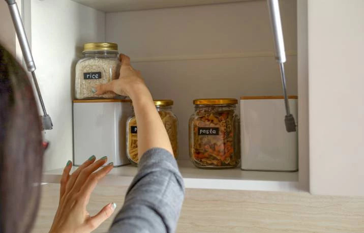 Maximizing Vertical Space with Glass Jars