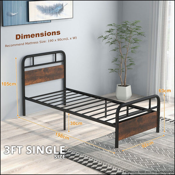 Ryker 3ft Single Bed Dimensions