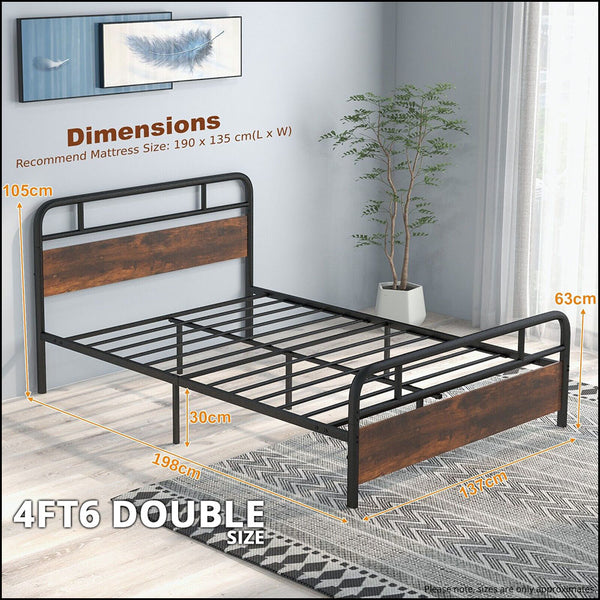 Ryker 4ft6 Double Bed Dimensions