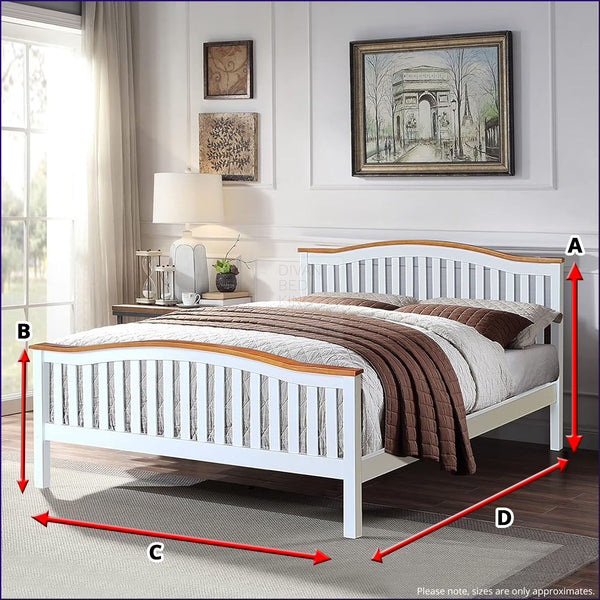 Wadsworth White Wooden Bed Dimensions