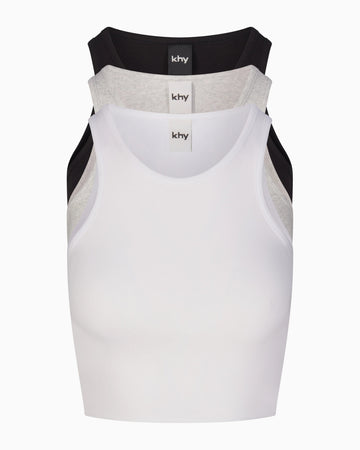 Raw Hem Rib Tank Bundle